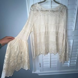 Free People Sweater with Bell Sleeves